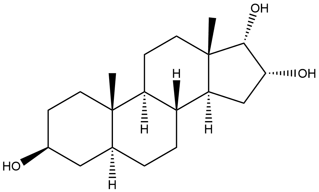 Androstane-3,16,17-triol, (3β,5α,16α,17α)- Structure