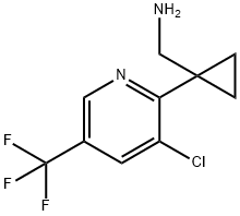 Cyclopropanemethanam?ine, 1-?[3-?chloro-?5-?(trifluoromethyl)?-?2-?pyridinyl]?- Structure