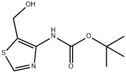 1,1-Dimethylethyl N-[5-(hydroxymethyl)-4-thiazolyl]carbamate Structure