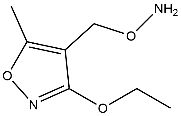 Isoxazole, 4-[(aminooxy)methyl]-3-ethoxy-5- Structure