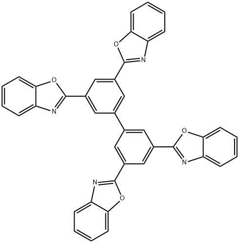 Benzoxazole, 2,2',2'',2'''-[1,1'-biphenyl]-3,3',5,5'-tetrayltetrakis- Structure