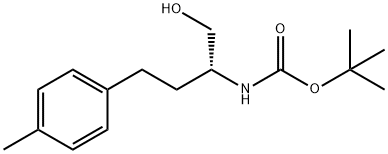 Carbamic acid, N-[(1R)-1-(hydroxymethyl)-3-(4-methylphenyl)propyl]-, 1,1-dimethylethyl ester 구조식 이미지