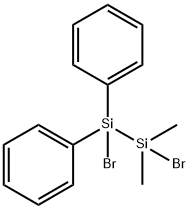 1,2-Dibromo-1,1-dimethyl-2,2-diphenyldisilane Structure