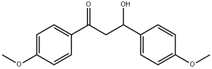 1-Propanone, 3-hydroxy-1,3-bis(4-methoxyphenyl)- Structure