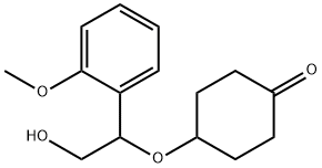 Cyclohexanone, 4-[2-hydroxy-1-(2-methoxyphenyl)ethoxy]- Structure