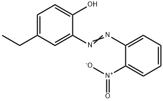 Phenol, 4-ethyl-2-[2-(2-nitrophenyl)diazenyl]- Structure