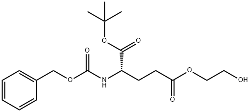 L-Glutamic acid, N-[(phenylmethoxy)carbonyl]-, 1-(1,1-dimethylethyl) 5-(2-hydroxyethyl) ester Structure