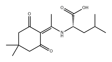 L-Leucine, N-[1-(4,4-dimethyl-2,6-dioxocyclohexylidene)ethyl]- 구조식 이미지