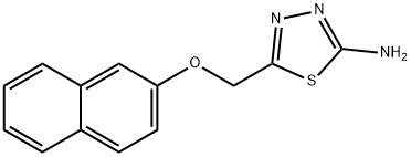 5-((Naphthalen-2-yloxy)methyl)-1,3,4-thiadiazol-2-amine Structure