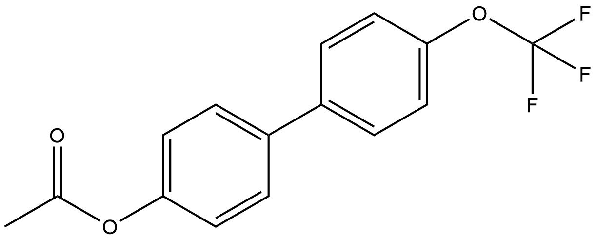 1,1'-Biphenyl]-4-ol, 4'-(trifluoromethoxy)-, 4-acetate Structure