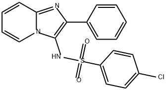 4-Chloro-N-(2-phenylimidazo[1,2-a]pyridin-3-yl)benzenesulfonamide Structure