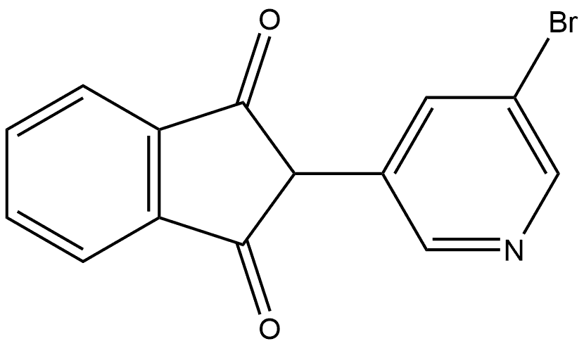 2-(5-Bromopyridin-3-yl)-1H-indene-1,3(2H)-dione Structure