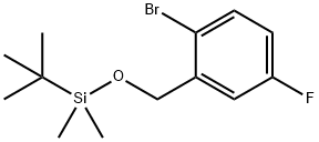 1-Bromo-2-[[[(1,1-dimethylethyl)dimethylsilyl]oxy]methyl]-4-fluorobenzene Structure