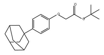 Acetic acid, 2-(4-tricyclo[3.3.1.13,7]dec-1-ylphenoxy)-, 1,1-dimethylethyl ester Structure