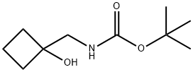 tert-butyl
N-[(1-hydroxycyclobutyl)methyl]carbamate Structure
