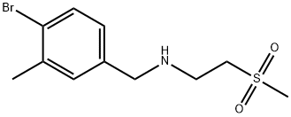 Benzenemethanamine, 4-bromo-3-methyl-N-[2-(methylsulfonyl)ethyl]- Structure