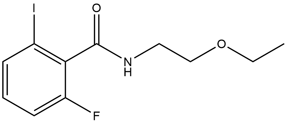 N-(2-Ethoxyethyl)-2-fluoro-6-iodobenzamide Structure