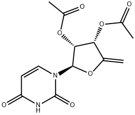 Uridine, 4',5'-didehydro-5'-deoxy-, 2',3'-diacetate (9CI) 구조식 이미지