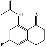 Acetamide, N-(3-fluoro-5,6,7,8-tetrahydro-8-oxo-1-naphthalenyl)- Structure