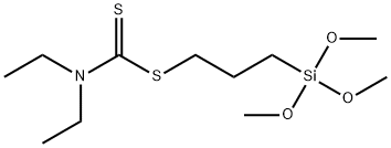 3-(Trimethoxysilyl)propyl diethylcarbamodithioate Structure