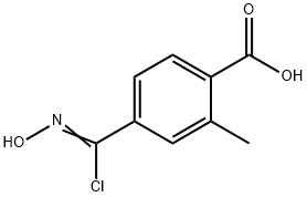 Benzoic acid, 4-[chloro(hydroxyimino)methyl]-2-methyl- Structure