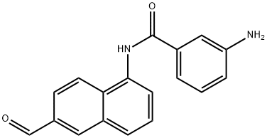 3-Amino-N-(6-formylnaphthalen-1-yl)benzamide Structure