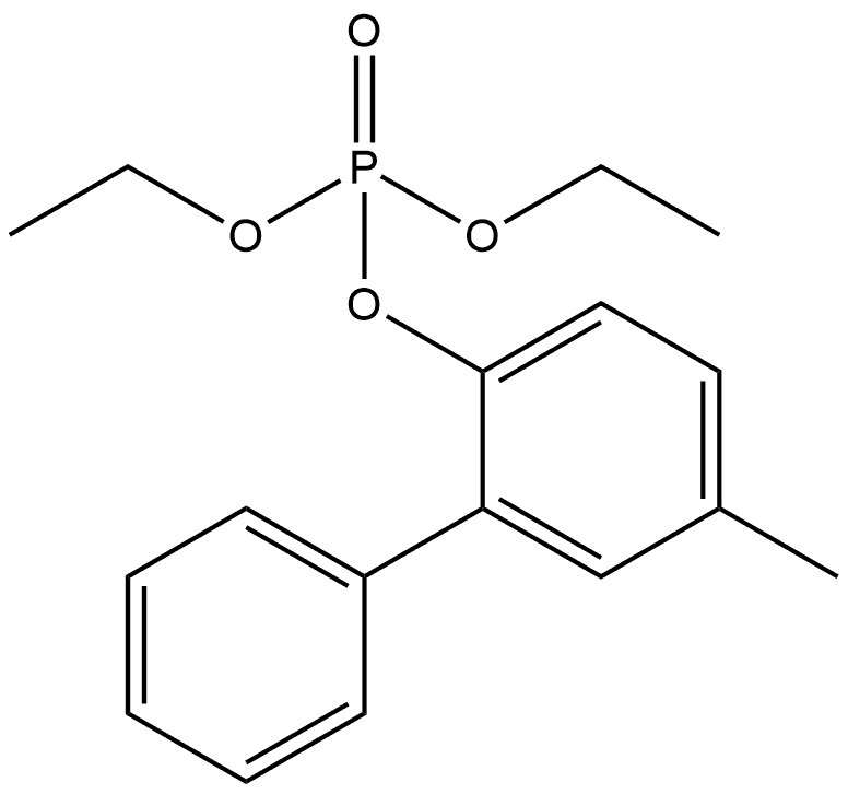 Diethyl 5-methyl[1,1'-biphenyl]-2-yl phosphate Structure