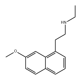 1-Naphthaleneethanamine, N-ethyl-7-methoxy- Structure