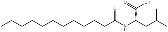 L-Leucine, N-(1-oxododecyl)- Structure