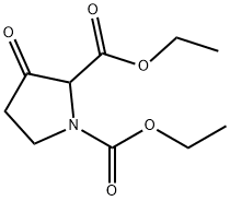 1,2-pyrrolidinedicarboxylic acid,3-oxo-,1,2-diethyl ester Structure