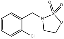 1,2,3-Oxathiazolidine, 3-[(2-chlorophenyl)methyl]-, 2,2-dioxide Structure