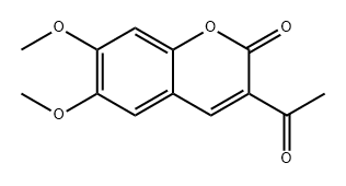 2H-1-Benzopyran-2-one, 3-acetyl-6,7-dimethoxy- Structure