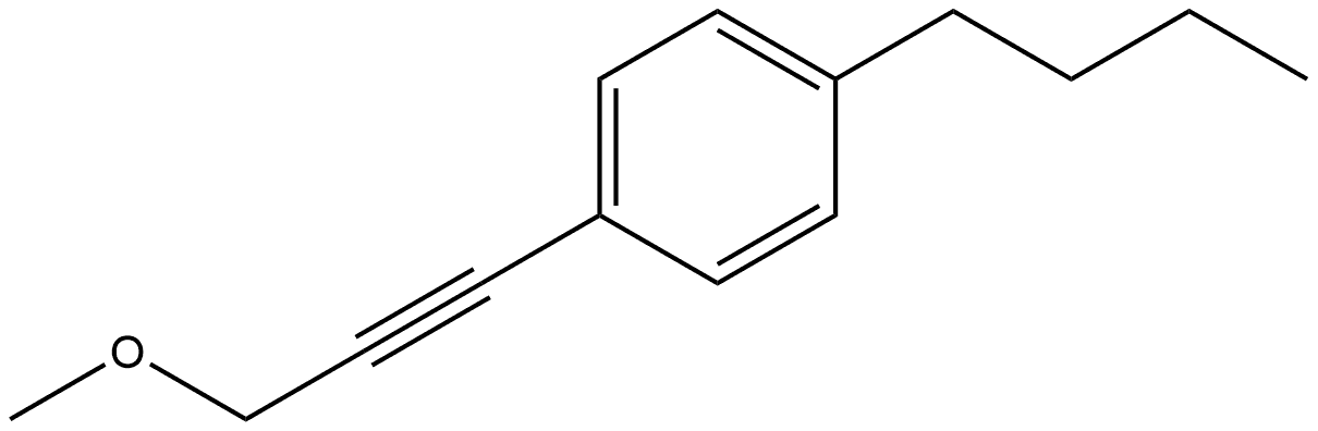 1-Butyl-4-(3-methoxy-1-propyn-1-yl)benzene 구조식 이미지