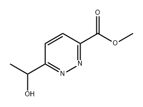 3-Pyridazinecarboxylic acid, 6-(1-hydroxyethyl)-, methyl ester Structure