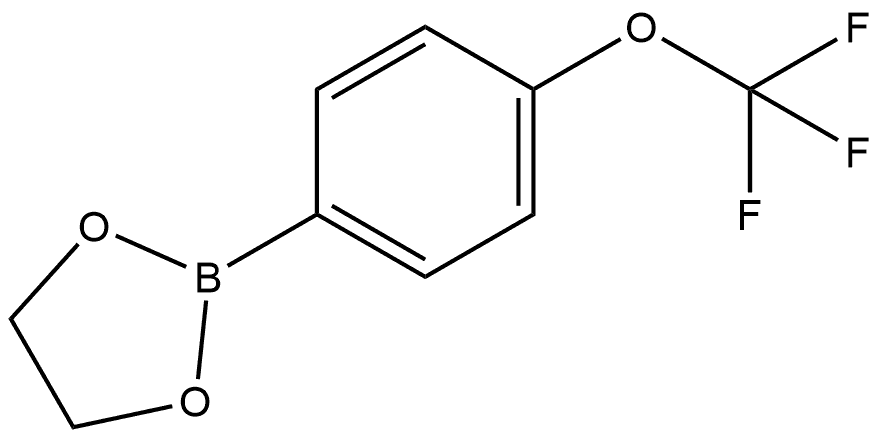 2-[4-(Trifluoromethoxy)phenyl]-1,3,2-dioxaborolane Structure