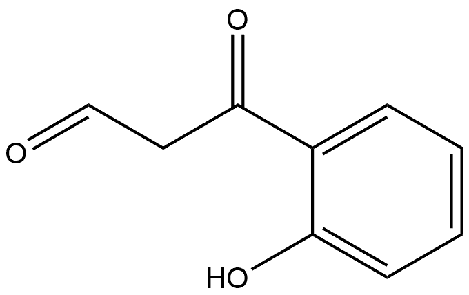 Benzenepropanal, 2-hydroxy-β-oxo- Structure