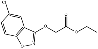 Acetic acid, 2-[(5-chloro-1,2-benzisoxazol-3-yl)oxy]-, ethyl ester Structure