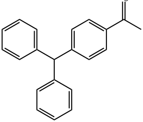 Ethanone, 1-[4-(diphenylmethyl)phenyl]- 구조식 이미지