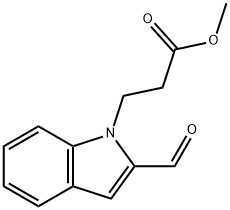 methyl 3-(2-formyl-1H-indol-1-yl)propanoate 구조식 이미지