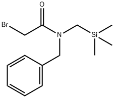 N-Benzyl-2-bromo-N-((trimethylsilyl)methyl)acetamide Structure