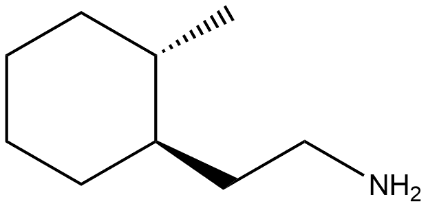 rel-(1R,2S)-2-Methylcyclohexaneethanamine Structure