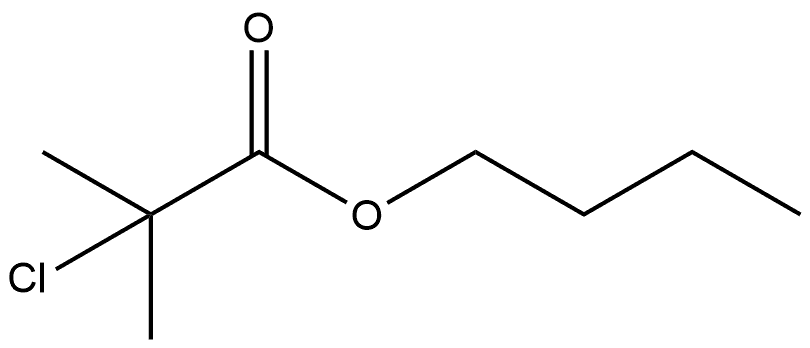 Butyl 2-chloro-2-methylpropanoate Structure