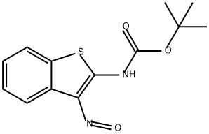 Carbamic acid, (3-nitrosobenzo[b]thien-2-yl)-, 1,1-dimethylethyl ester (9CI) Structure