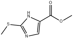 1H-Imidazole-5-carboxylic acid, 2-(methylthio)-, methyl ester Structure