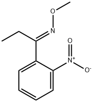 1-Propanone, 1-(2-nitrophenyl)-, O-methyloxime, (1E)- Structure