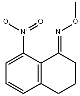 1(2H)-Naphthalenone, 3,4-dihydro-8-nitro-, O-methyloxime, (1E)- 구조식 이미지
