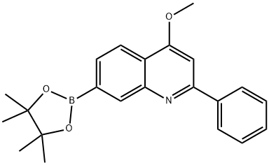 4-Methoxy-2-phenyl-7-(4,4,5,5-tetramethyl-1,3,2dioxaborolan-2-yl)quinoline Structure