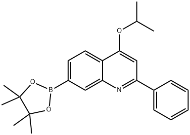 4-(1-METHYLETHOXY)-2-PHENYL-7-(4,4,5,5-TETRAMETHYL-1,3,2-DIOXABOROLAN-2-YL)QUINOLINE Structure