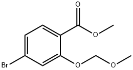 Benzoic acid, 4-bromo-2-(methoxymethoxy)-, methyl ester 구조식 이미지