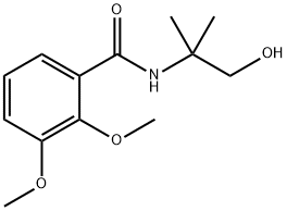 Benzamide, N-(2-hydroxy-1,1-dimethylethyl)-2,3-dimethoxy- Structure